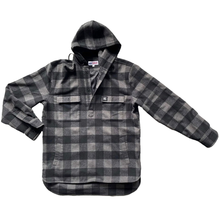 Load image into Gallery viewer, Men's Wool Hoodie - Grey Check