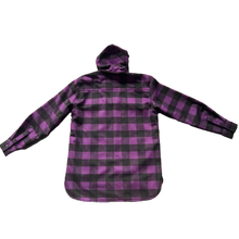 Load image into Gallery viewer, Women's Wool Hoodie - Purple Check