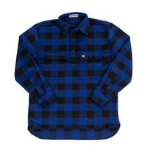 Load image into Gallery viewer, Blue Check 100% Wool Shirt