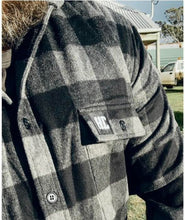 Load image into Gallery viewer, Grey Check 100% Wool Shirt