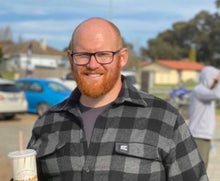 Load image into Gallery viewer, Grey Check 100% Wool Shirt - FULL Button