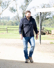 Load image into Gallery viewer, Navy 100% Wool Shirt