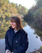 Load image into Gallery viewer, Women's 100% Wool Navy Shirt