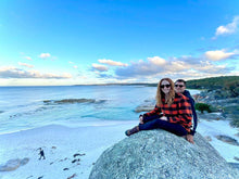 Load image into Gallery viewer, Women's 100% Wool Orange Check Shirt