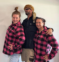 Load image into Gallery viewer, Womens 100% Pink Check Wool Shirt