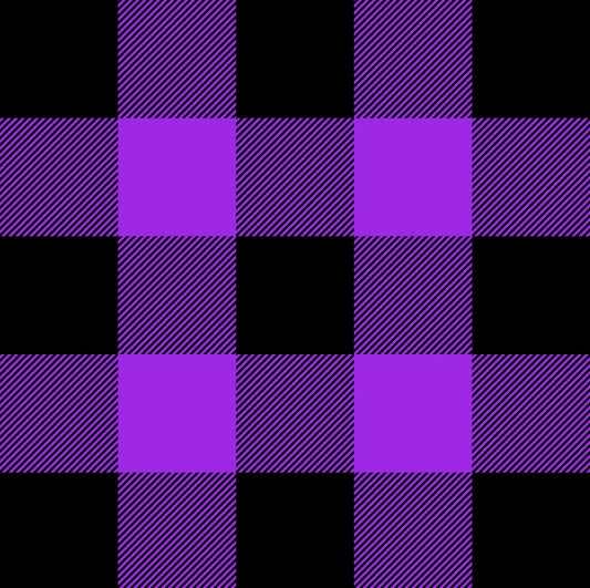 Purple Check Lined Hoodie
