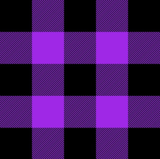 Purple Check Lined Hoodie