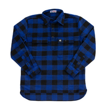 Load image into Gallery viewer, Blue Check 100% Wool Shirt
