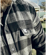 Load image into Gallery viewer, Grey Check 100% Wool Shirt
