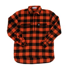 Load image into Gallery viewer, Women&#39;s 100% Wool Orange Check Shirt
