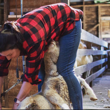 Load image into Gallery viewer, Women&#39;s 100% Wool Red Check Shirt
