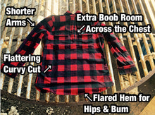 Load image into Gallery viewer, Women&#39;s 100% Wool Red Check Shirt
