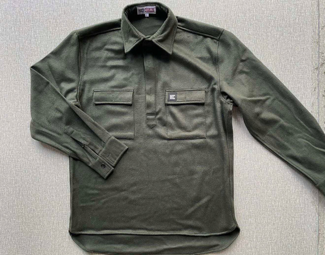 Straight Green 100% Wool Shirt