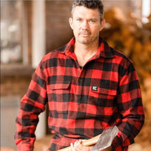 Load image into Gallery viewer, Orange Check 100% Wool Shirt

